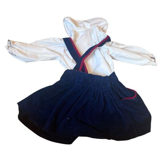 Vintage 90s back to school Apple two piece shirt and skirt size 2t - Picture 3 of 7